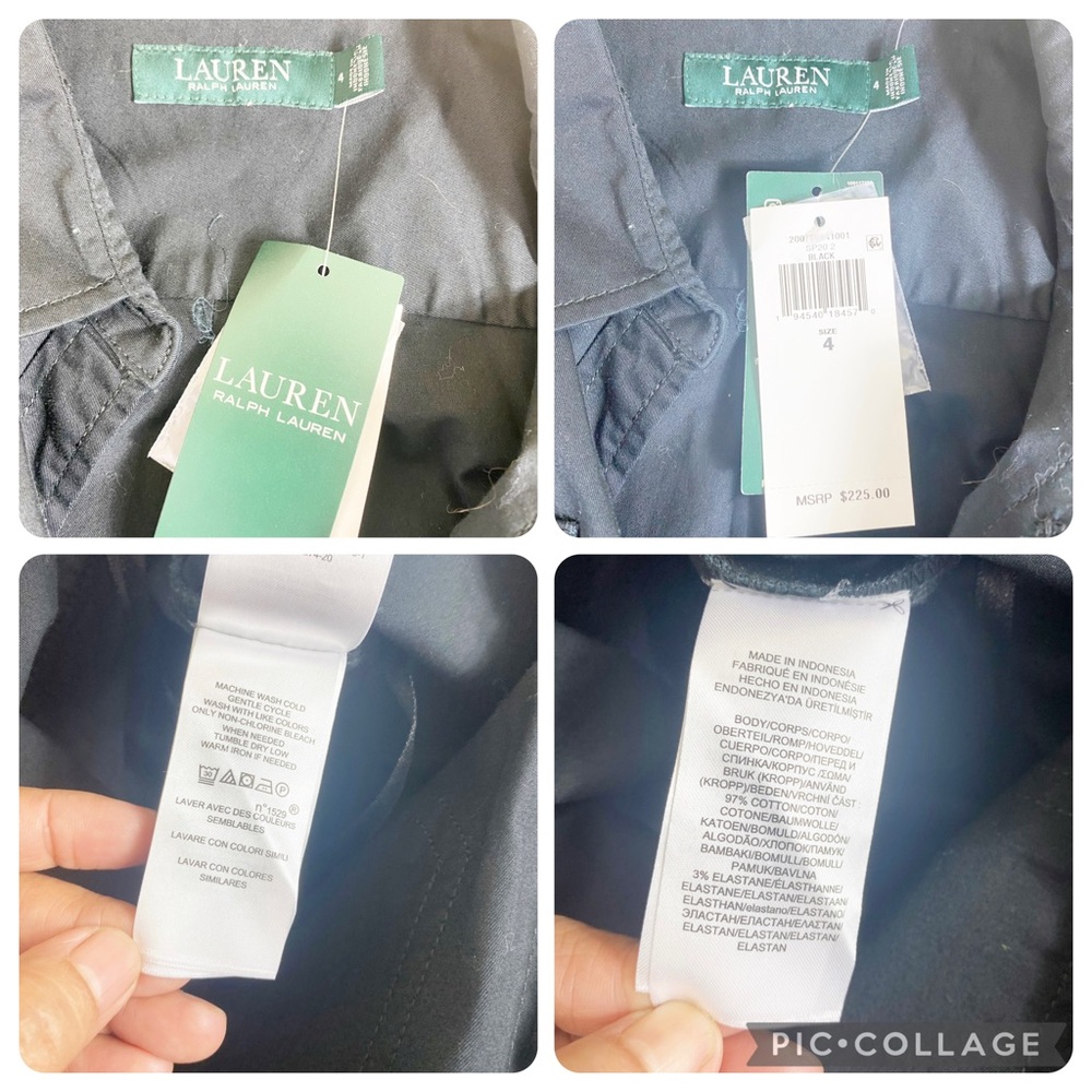 Ralph Lauren Black Belted Jumpsuit  Wardrobe Staple Stylish Cute Work Casual Sz4 - Picture 13 of 13